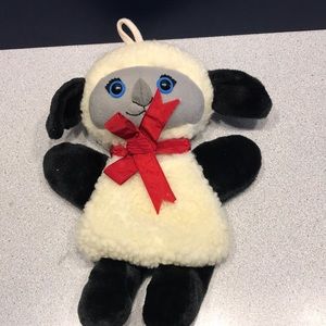 Vintage 1983 Hallmark Plush Lamb with pocket for the tooth fairy